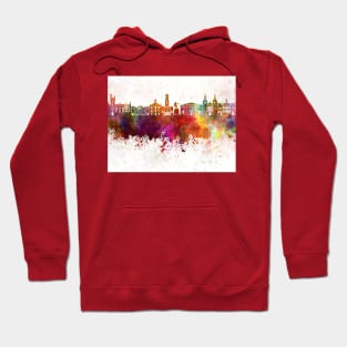 Aberdeen skyline in watercolor background Hoodie